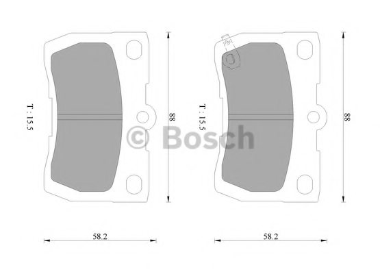BOSCH 0 986 AB9 364 Brake Pad Set, disc brake